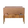 Hanah Home Banco Pino Atlántico, Piedra, 110x85x46 cm